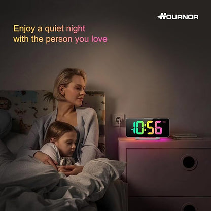 Hournor Digital Alarm Clock, LED Digital Clock - Image 4