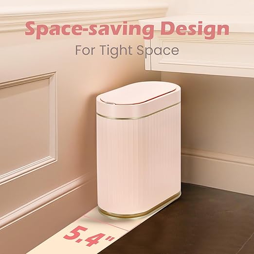 Bathroom Sensor Trash Can with Lid Automatic 2 Gallon Motion Sensor Garbage Bin - Image 4