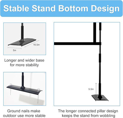 TOWOND Projector Screen and Stand, 100 inch Outdoor Projector Screen Indoor - Image 4