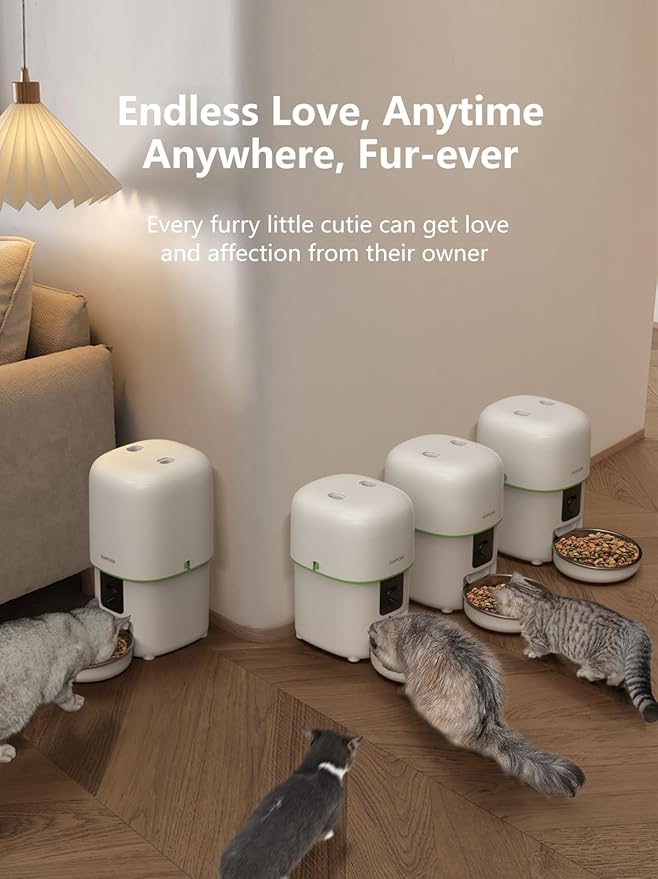 Automatic Cat Feeder with Camera - 5G WiFi Auto Cat Food Dispenser - Image 5