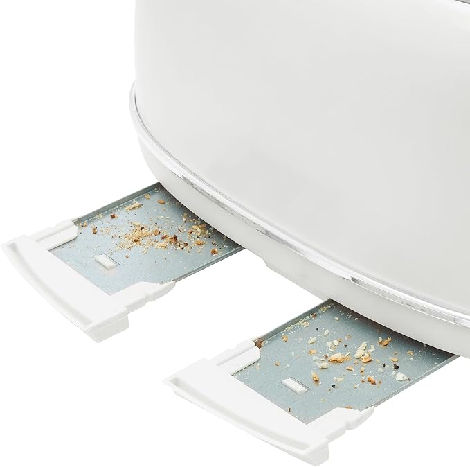 HADEN Heritage Toaster with Extra Wide Slots, Ivory & Chrome - Image 9