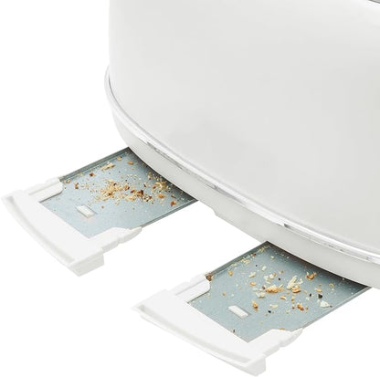 HADEN Heritage Toaster with Extra Wide Slots, Ivory & Chrome - Image 9