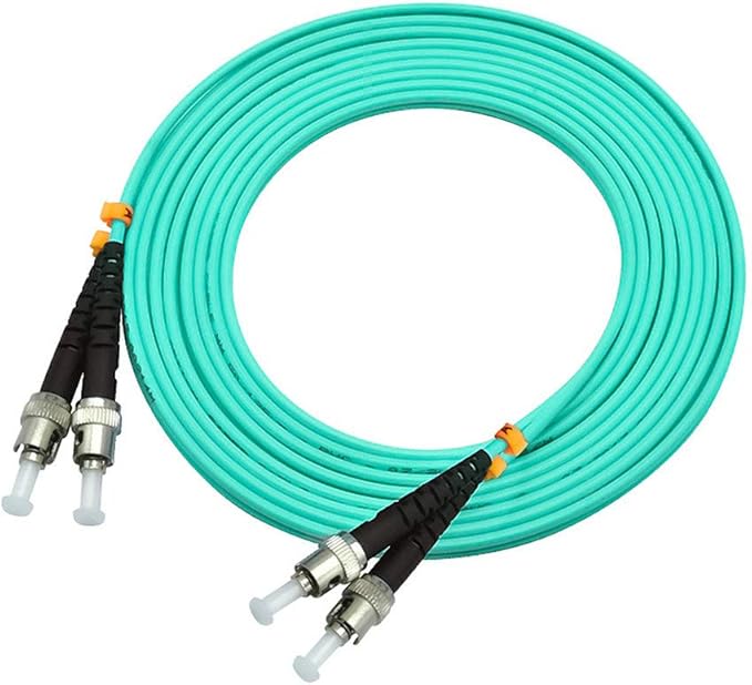 Jeirdus 2Meters 6ft ST to ST Duplex 50/125 10G OM3 Multi-Mode Fiber Optic Cable - Image 3