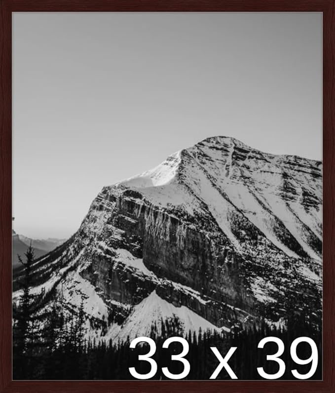 Frame It Easy 33 x 39 Merlot Wood Frame by FrameItEasy