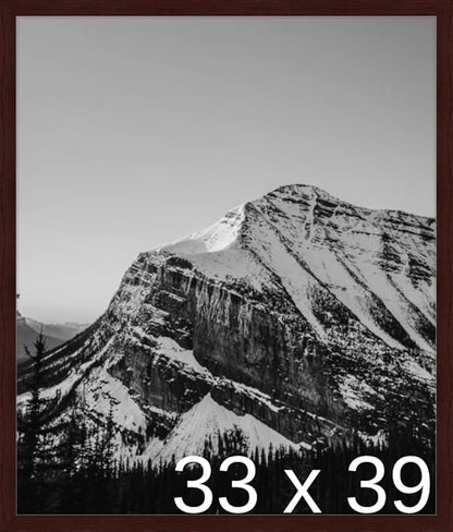 Frame It Easy 33 x 39 Merlot Wood Frame by FrameItEasy