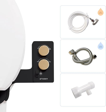 TUSHY 3.0 Spa Cool to Warm Water Bidet Attachment. Easy Universal Toilet Seat by TUSHY