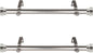 1 inch Side Curtain Rod 12-20 inch (Set of 2) - Satin Nickel