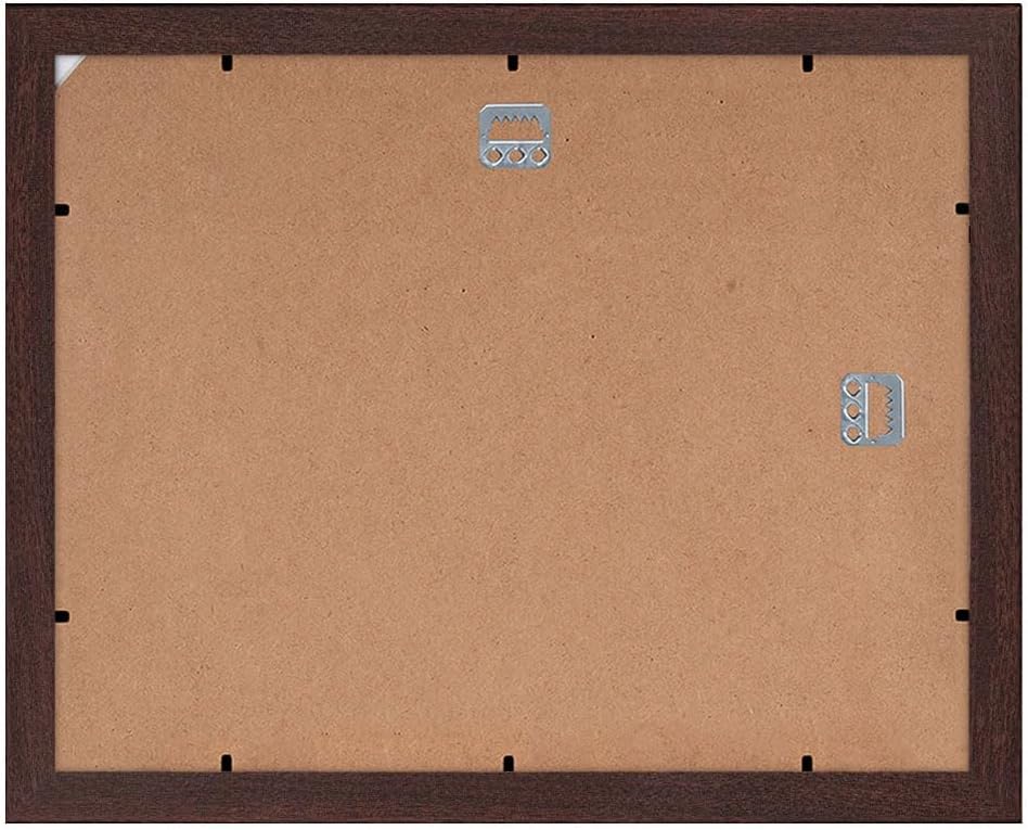 Americanflat 11x14 Diploma Frame with Shatter-Resistant Glass - Use as 8.5x11 Frame with Mat or Display 11x14 Documents Without Mat - Certificate Frames with Engineered Wood for Wall - Mahogany | Engineered Wood construction, Shatter-resistant glass