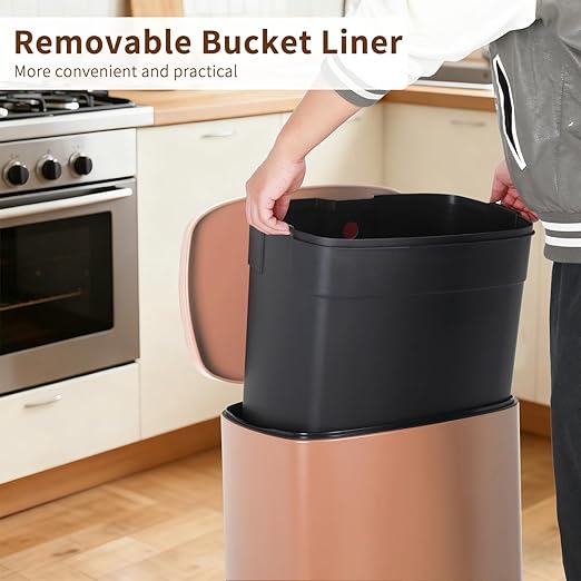PayLessHere Trash Can Kitchen Stainless Steel Trash Can Trash Can - Image 5