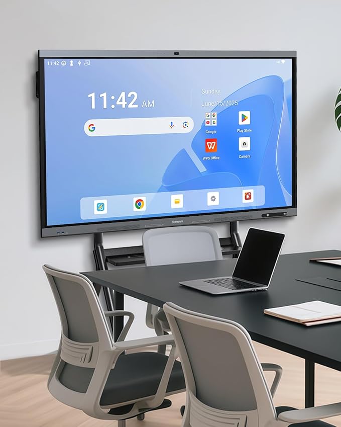 Smart Board Stand for 55-87 Inch Interactive Whiteboards, Adjustable Rolling - Image 6