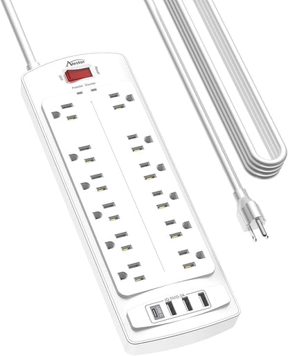 Power Strip, ALESTOR Surge Protector by Alestor