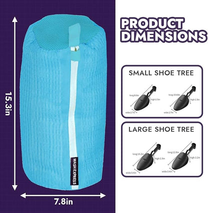 Wash Express Shoe Cleaning Kit: Shoe Washing Bag, Mesh Laundry Bag - Image 5