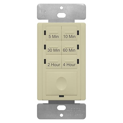 ENERLITES 4-Hour Countdown Timer Switch, 5-10-30-60 Min, 2-4 Hour, by Enerlites