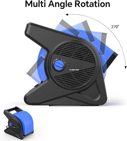 shinic 15" pivoting blower fan, portable pivoting blower fan - Image 4