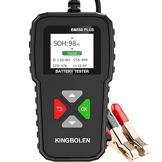 KINGBOLEN BM550 Plus 6V-24V 100-2000 CCA Car Battery Tester, Voltage Waveform by KINGBOLEN