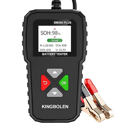 KINGBOLEN BM550 Plus 6V-24V 100-2000 CCA Car Battery Tester, Voltage Waveform by KINGBOLEN