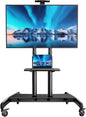 PERLESMITH Mobile TV Stand for 55-90 Inch Flat/Curved Screen TV Max VESA by PERLESMITH
