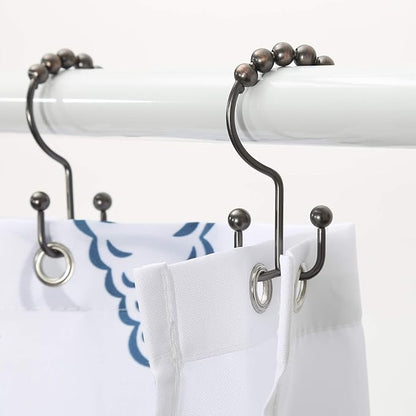 Shower Curtain Hooks, Goowin Shower Curtain Rings, Stainless Steel Shower - Image 6