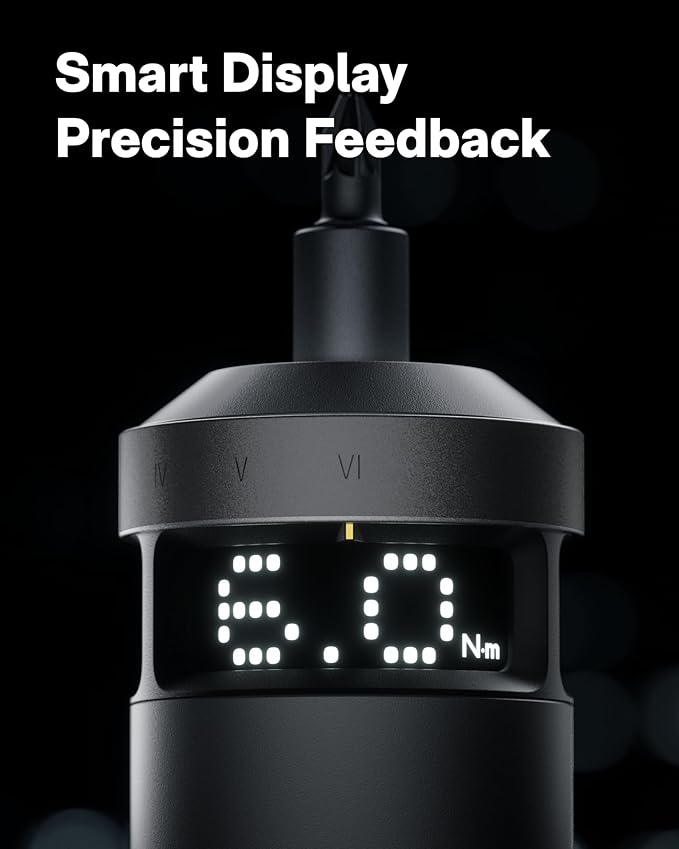 HOTO PixelDrive Electric Screwdriver, Smart Display, 6 Torque Settings - Image 2