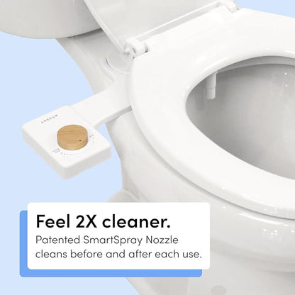 TUSHY Fresh Cool Water Bidet: Ultra Slim Toilet Seat Attachment Easy DIY - Image 2