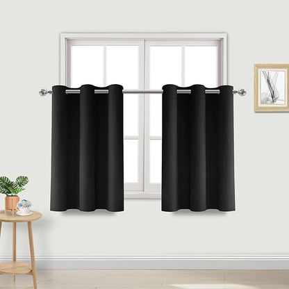DWCN Black Blackout Curtains by DWCN