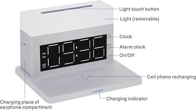 IHAO 6in1 Smart Alarm Clock - Image 9