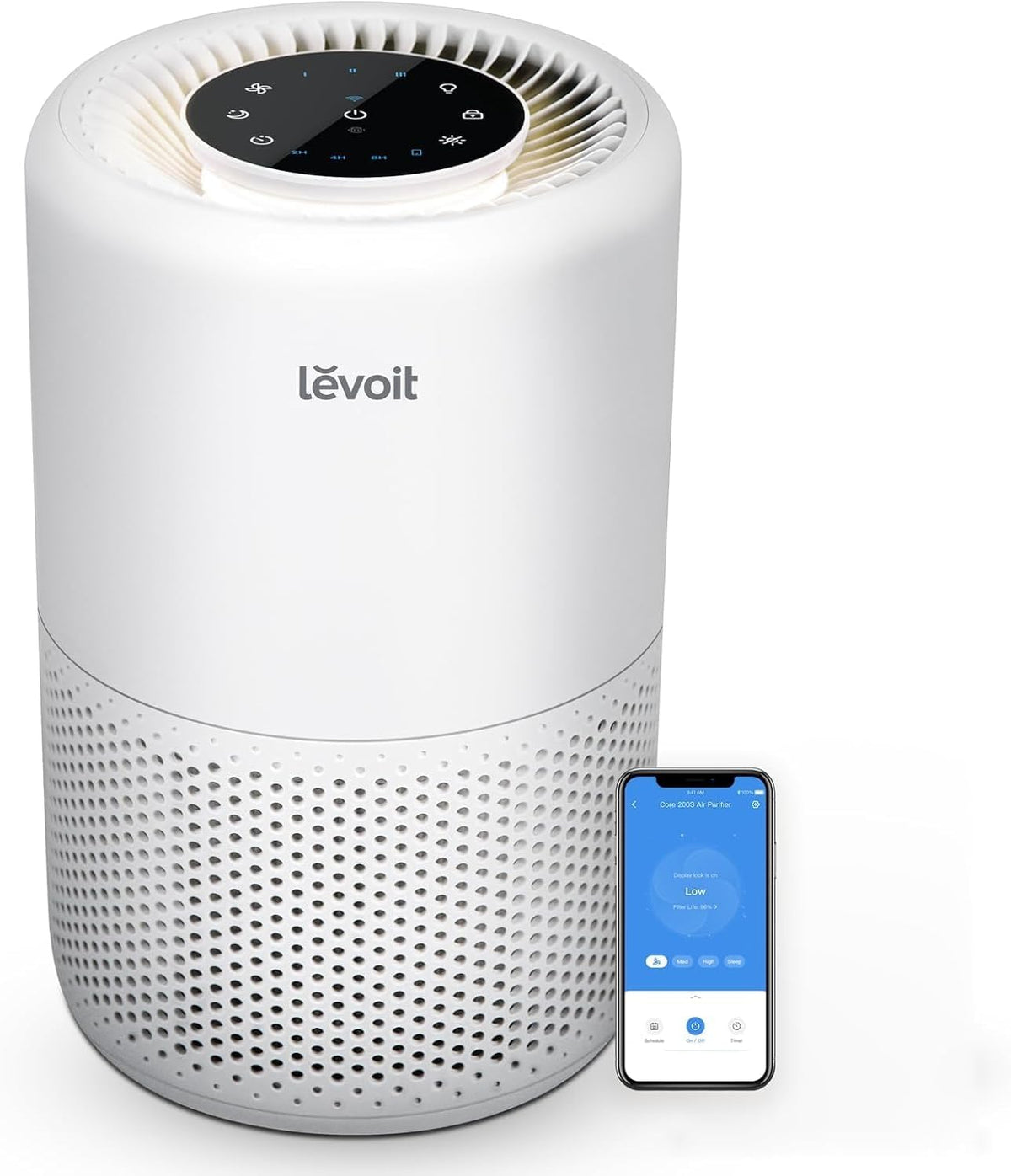 levoit air purifier for home pets bedroom dorm, main product view