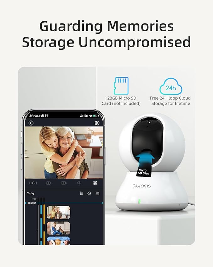 blurams Indoor Security Camera, 5GHz/2.4GHz Dual-Band, 2K PZT Pet Camera - Image 7