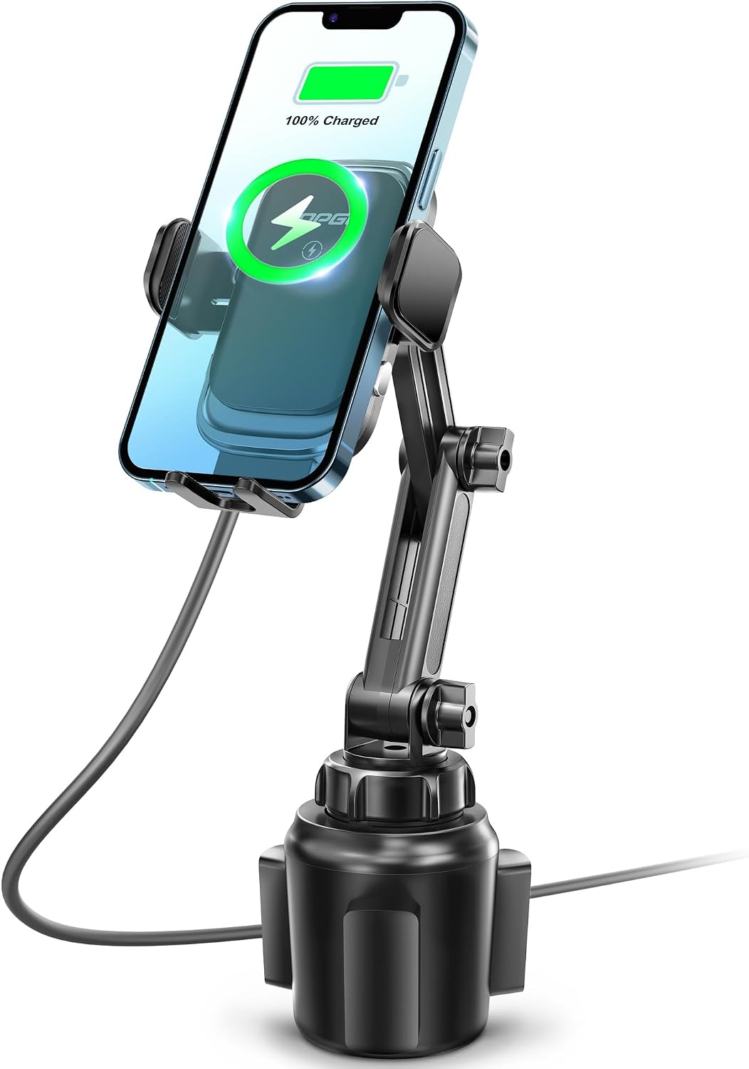 [Upgraded] TOPGO Cup Phone Mount Wireless Charger,Universal Cell Phone Holder...