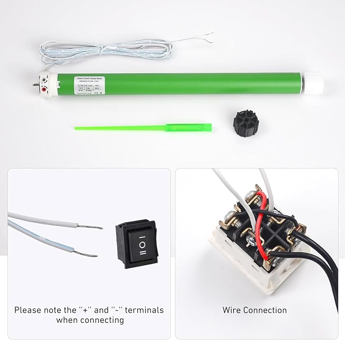 HUIYEETEX DM25DS 12V RV Shade Motor – Electric Roller Blind Replacement - Image 4