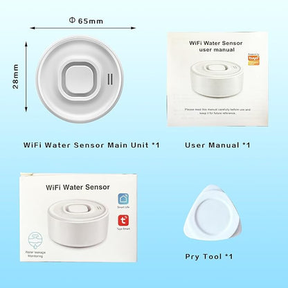 100dB Loud Wireless Water Leak Detector, WiFi Water Leak Sensor - Image 7