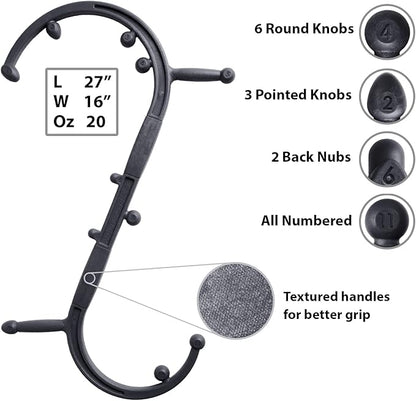 Body Back Buddy Elite Trigger Point Massage Tool, Neck and Back Massager - Image 7