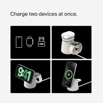Belkin 2-in-1 Qi2 Wireless Charging Dock 15W Fast Charge iPhone Charger - Image 3