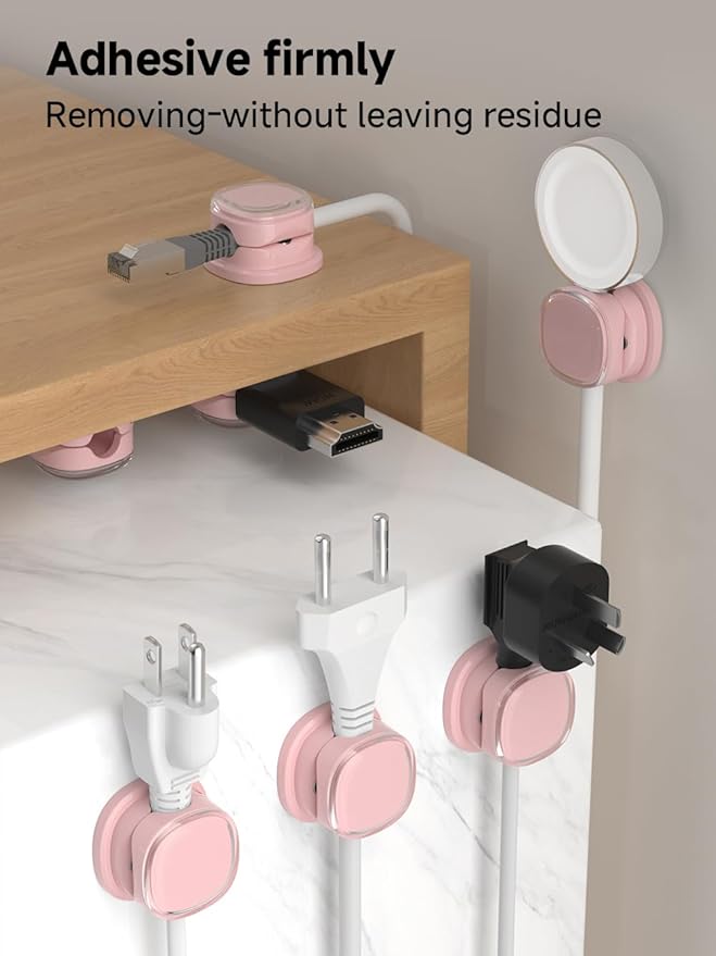 Magnetic Cable Clips, Adjustable Cord Holder Management, Adhesive Wire Keeper - Image 8