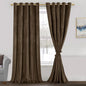 JIUZHEN Room Darkening Velvet Curtains 2 Panels Set, Luxury Window Treatment by JIUZHEN