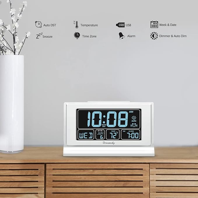 DreamSky Alarm Clocks for Bedrooms - Image 4