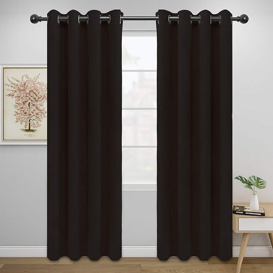 Easy-Going Blackout Curtains for Bedroom, Solid Thermal Insulated Grommet and by Easy-Going