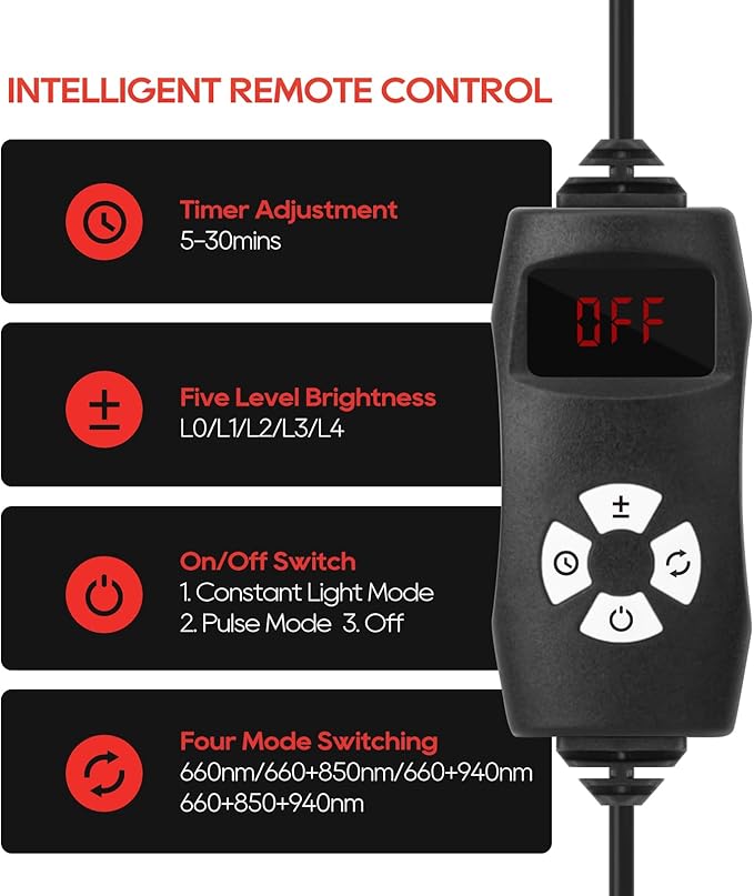 Morfone Advanced Red Light Therapy Lamp - Image 8