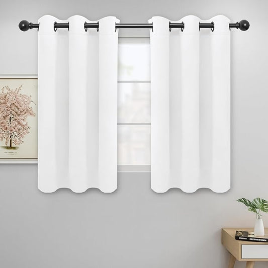 Easy-Going Blackout Curtains for Bedroom, Solid Thermal Insulated Grommet and by Easy-Going
