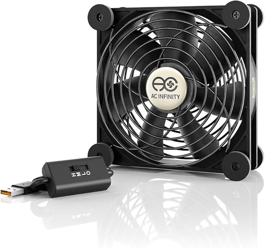 AC Infinity MULTIFAN S3, Quiet 120mm USB Fan, UL-Certified by ACInfinity