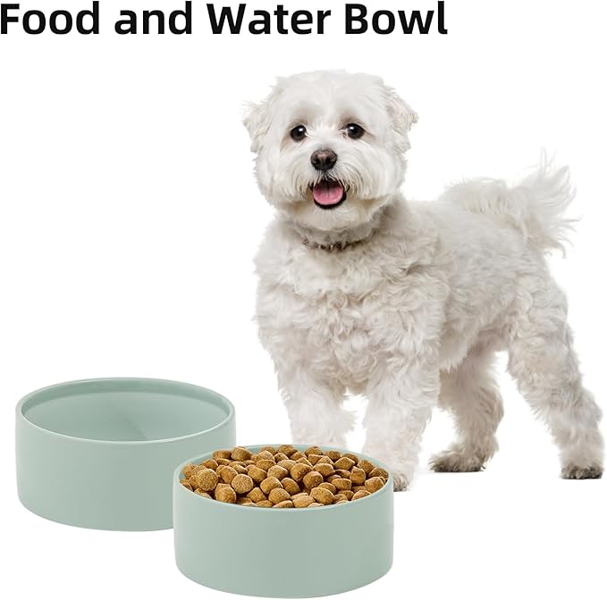 Ceramic 6.1inch Dog Bowls for Small and Medium Breed Dog Dish Pet Food and - Image 5