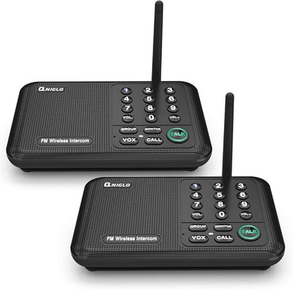 Intercoms Wireless for Home, 5280 Feet Long Range House Intercom System by QNIGLO