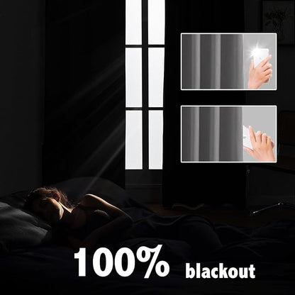 Anytime 100% Blackout Curtain 2 Panels Set, Thermal Insulated Window Drapes - Image 3