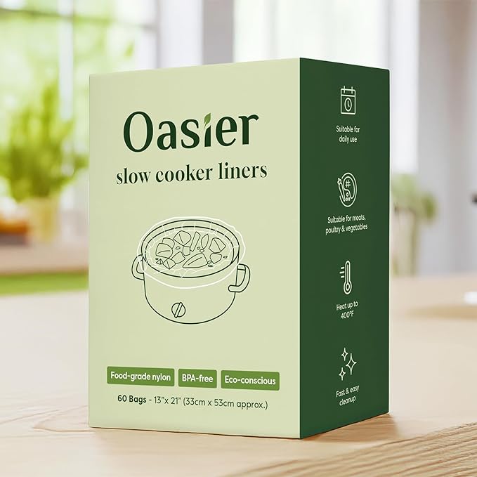 Slow Cooker Liners, Disposable Oval Large Size 13" x 21", Fits 3-8 Quart Pot - Image 7