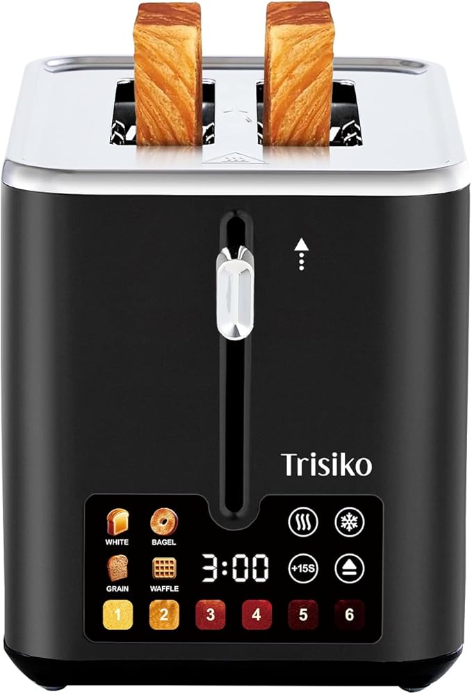 Trisiko® Touch Screen Toaster 2 Slice, Smart Toaster by TrisikoBrand