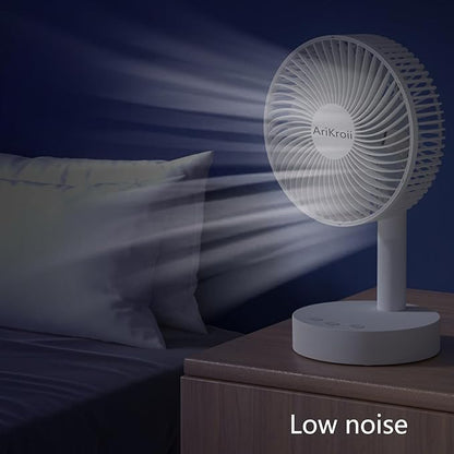 AriKroii USB Desk Fan with Adjustable Tilt 90 Rotation, Ultra-quiet but High - Image 4