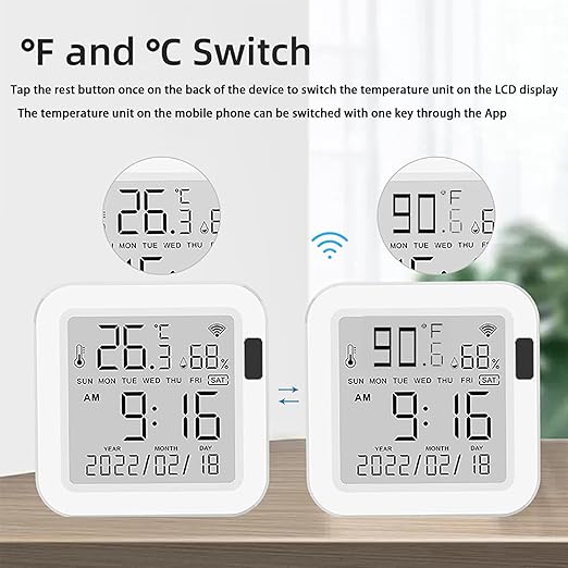 WiFi Temperature Humidity Monitor: Upgraded Smart Temperature and Humidity - Image 4
