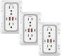 3 Pack Surge Protector Outlet Extender, 6 Outlet Splitter by JcBlaon