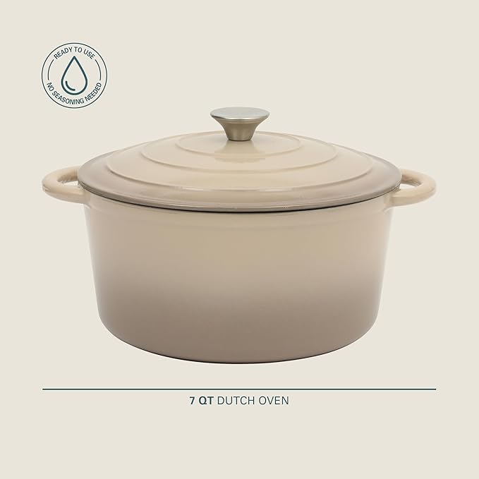 Gibson Home Addlestone 7 Qt Enameled Cast Iron Dutch Oven Pot - Image 2