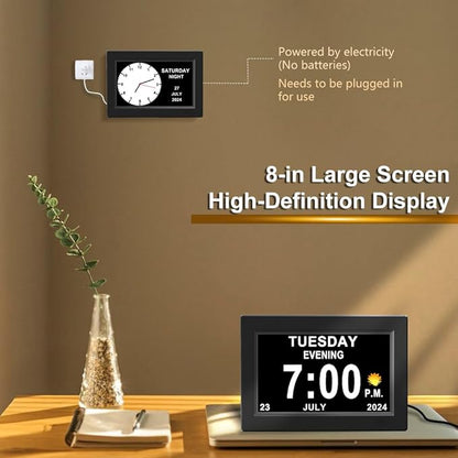 CAZOKASI 8inch Extra Large Impaired Vision Digital Alarm Clock - Image 5